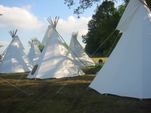 Vantastival Boutique Camping at Vantastival tipis life festival