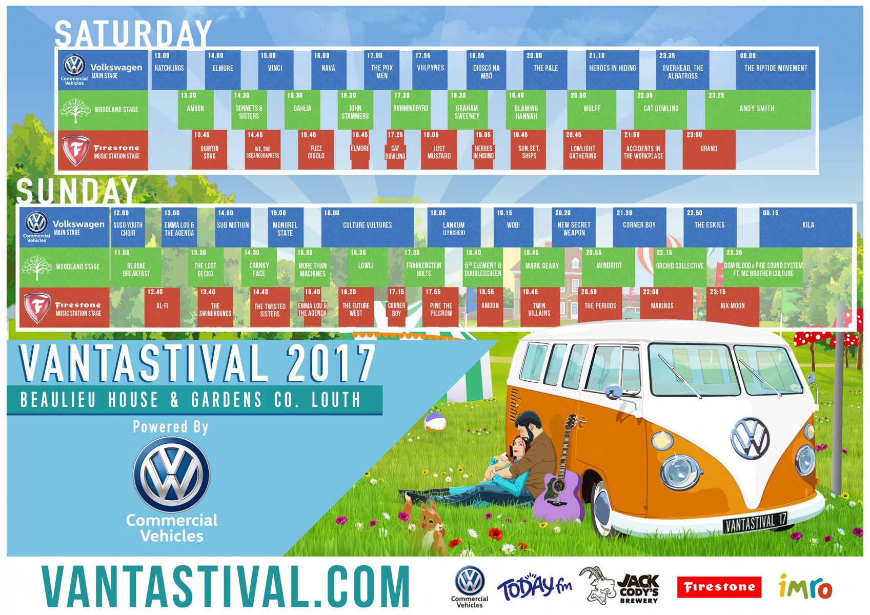 Vantastival Line Up 2017 Final Schedule 2017