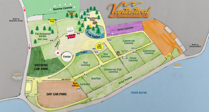 Vantastival 2022 Site Map Revealed! Vantastival PUNTER Site Map 2022