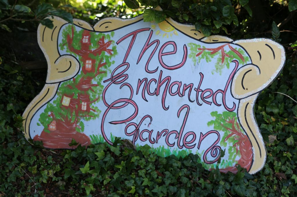A Magical Invitation - the enchanted garden sign